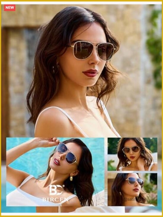 Acetate Frame Polarized Aviator Sunglasses UV400 Protection main image 7
